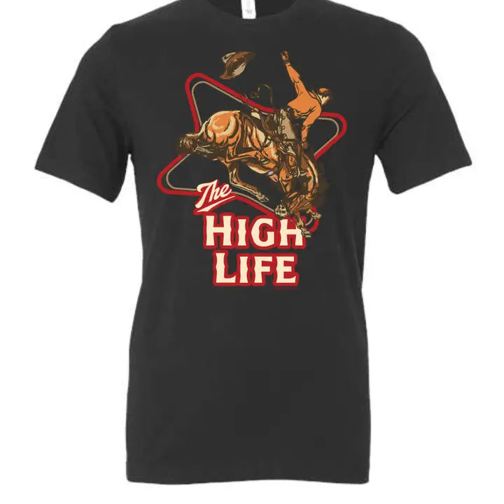 Women's The High Life Graphic Tee in Dark Grey