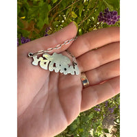 14" Howdy Sterling Siliver and Turquoise Necklace