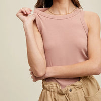 Women's Crew Neck Ribbed Knit Tank Top (Available in 12 Color Options!)