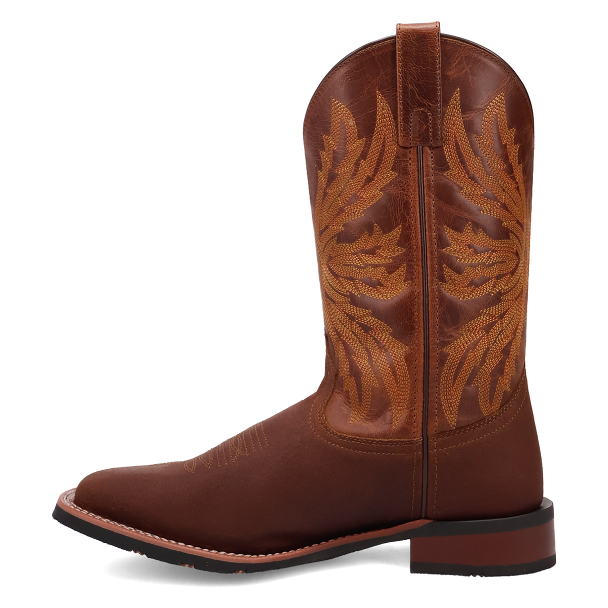 Laredo Men's Chet Western Boot in Dark Rust