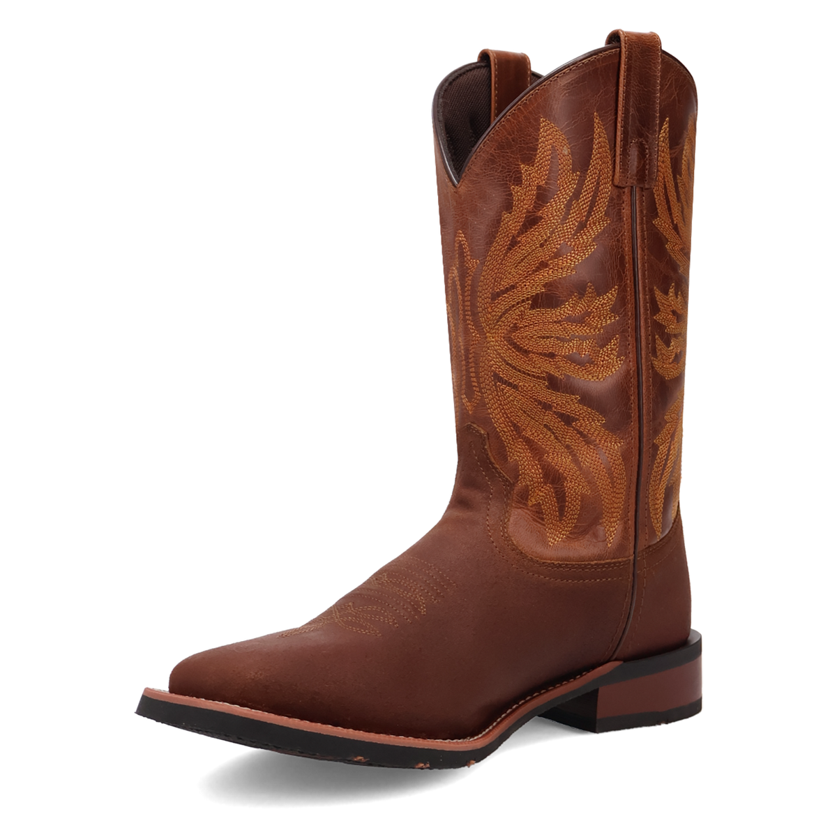 Laredo Men's Chet Western Boot in Dark Rust