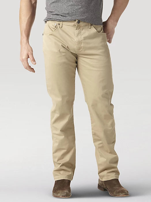 Wrangler Retro Men's Slim Fit Straight Twill Pant- Fawn – Branded