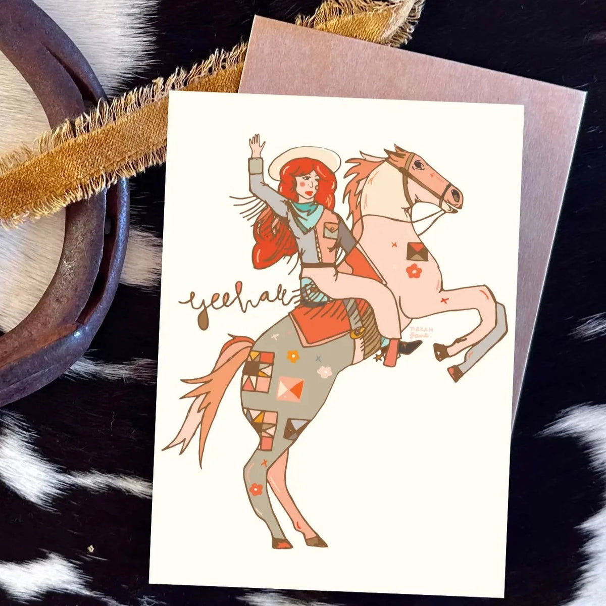 Western Greeting Cards by Tirzah Lane Art
