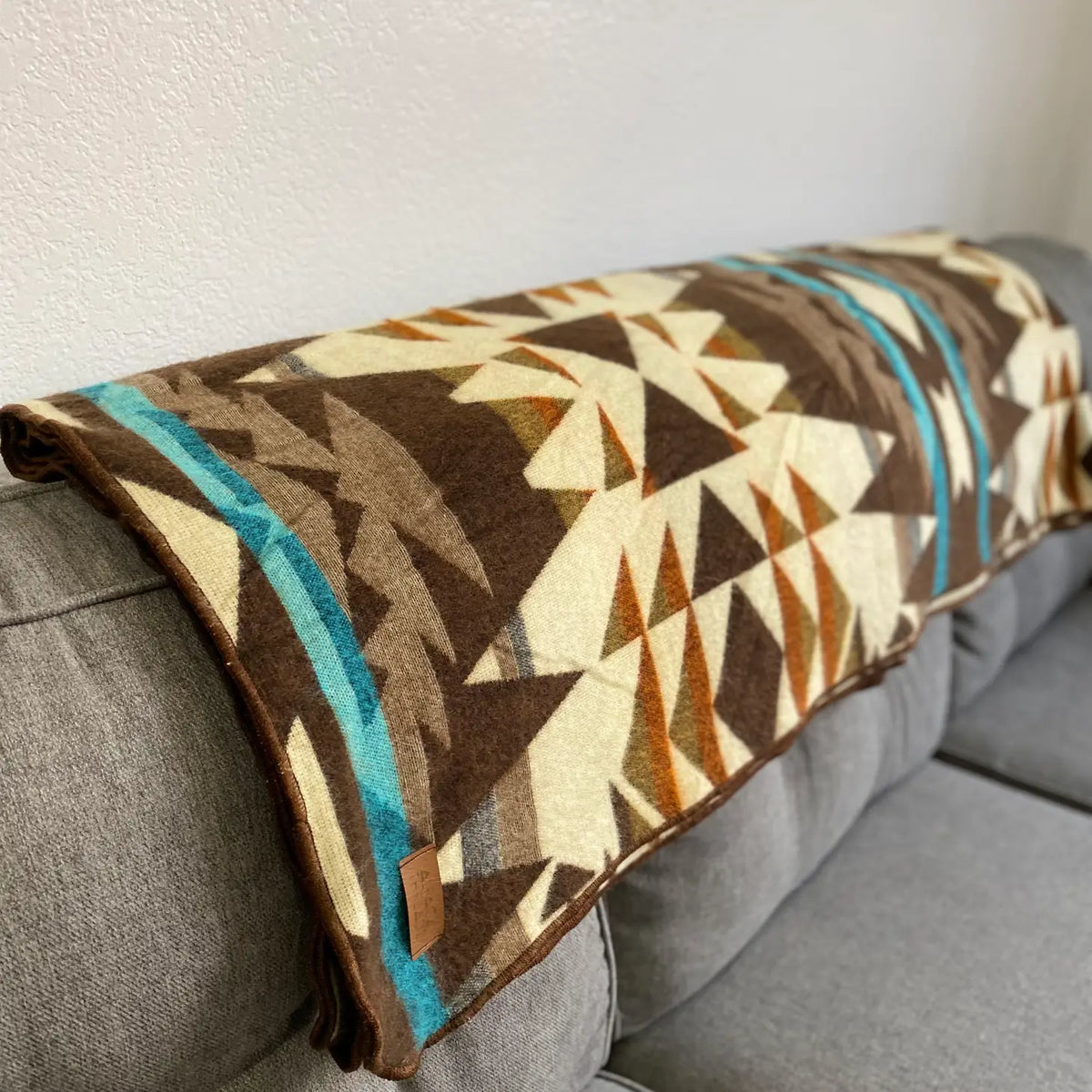 Andean Alpaca Wool Blanket-Cowboy