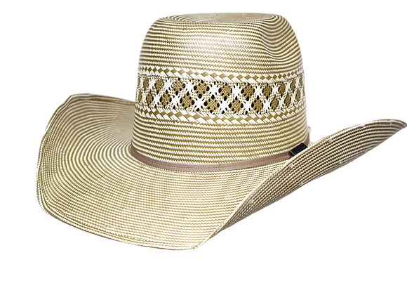 Lone Star Case Two-Tone Shantung Straw Cowboy Hat
