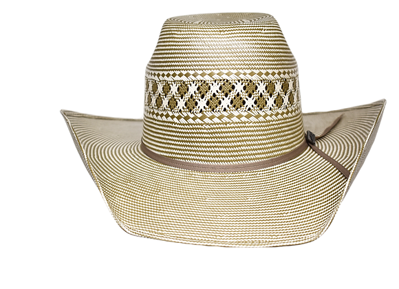 Lone Star Case Two-Tone Shantung Straw Cowboy Hat