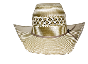 Lone Star Case Two-Tone Shantung Straw Cowboy Hat