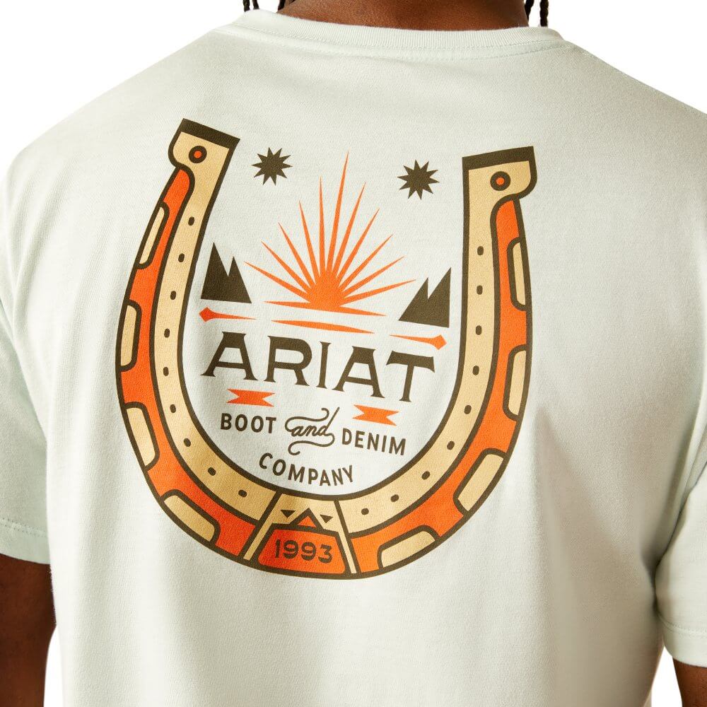 Ariat Men's Lucky Shoe Crew Neck T-Shirt in Glacier