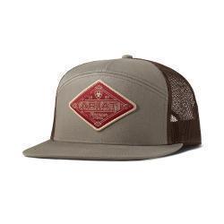 Ariat Men's Diamond Patch Trucker Cap in Grey