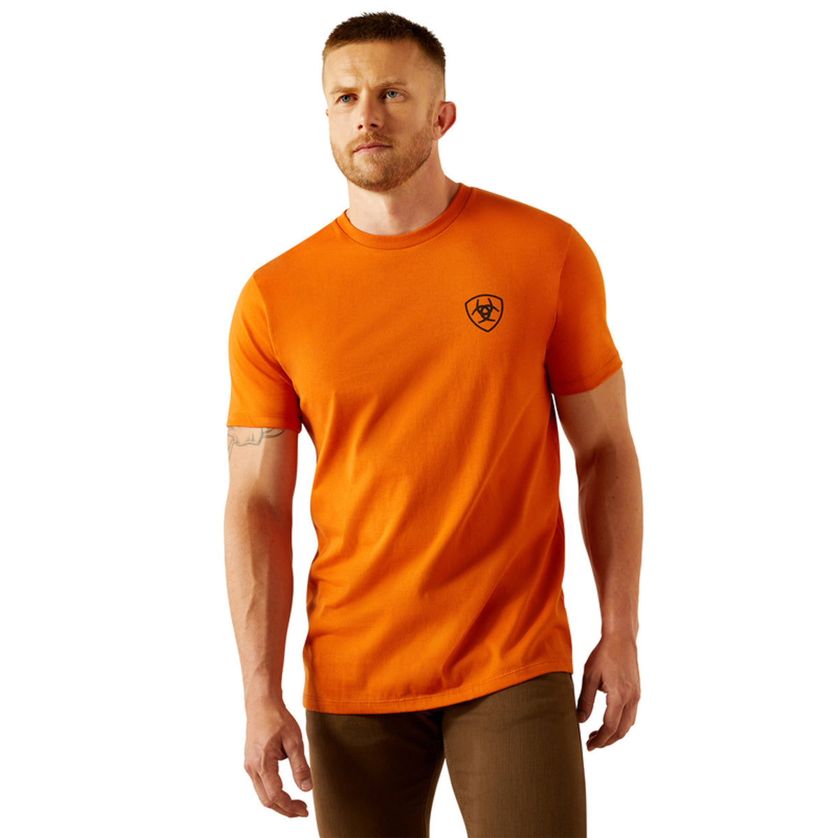 Ariat Men's Barb Shield T-Shirt in Rust