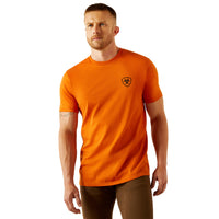 Ariat Men's Barb Shield T-Shirt in Rust