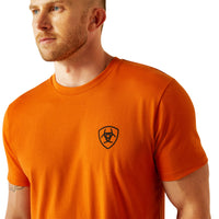Ariat Men's Barb Shield T-Shirt in Rust