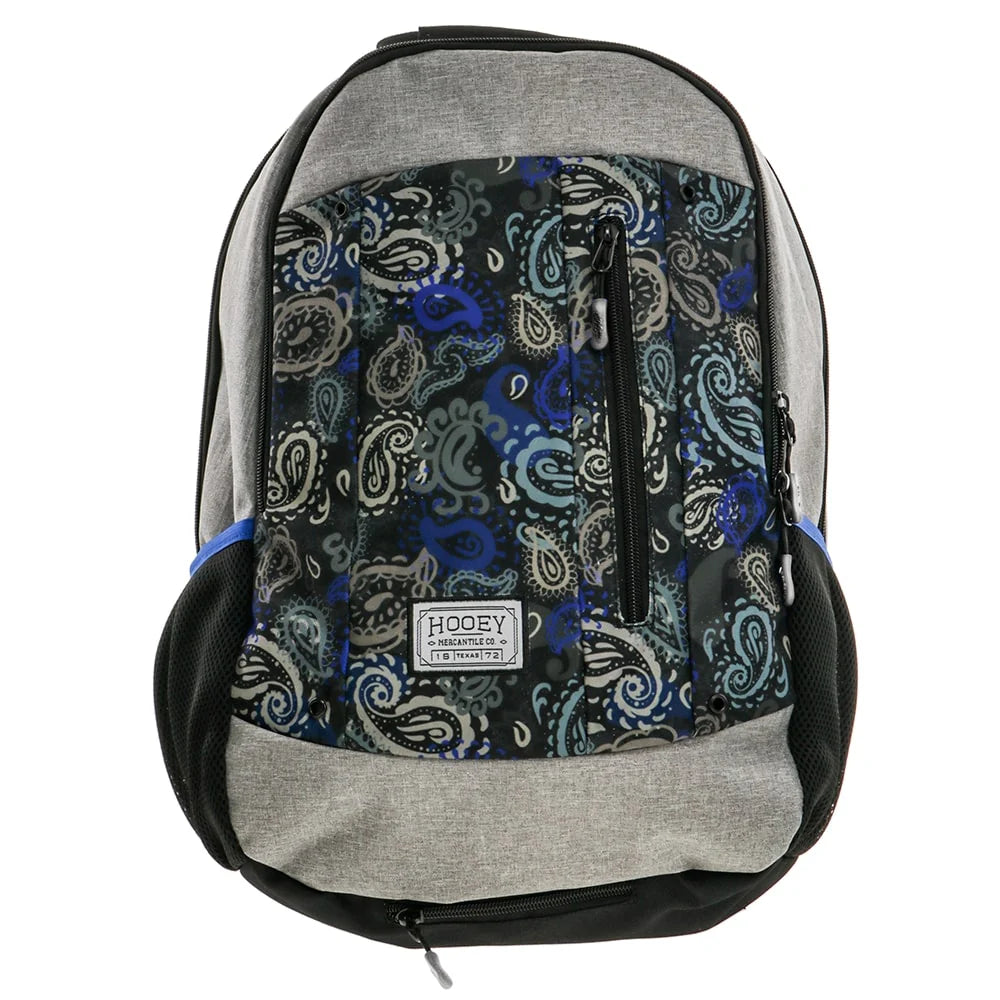Hooey "Rockstar" Grey & Black Paisley Print