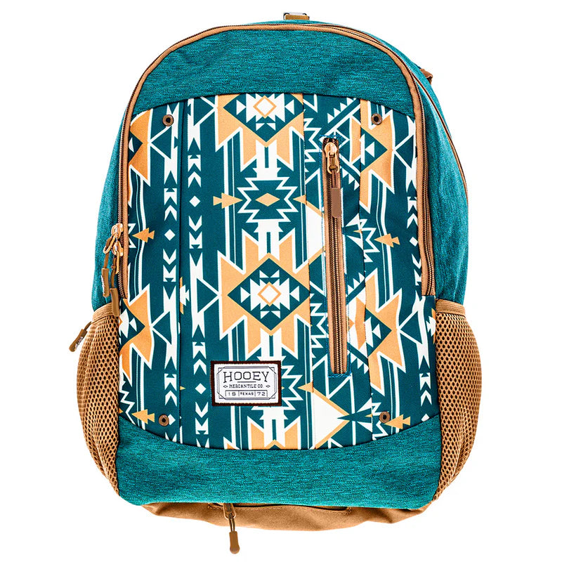 Hooey "Rockstar" Teal Aztec Print Backpack