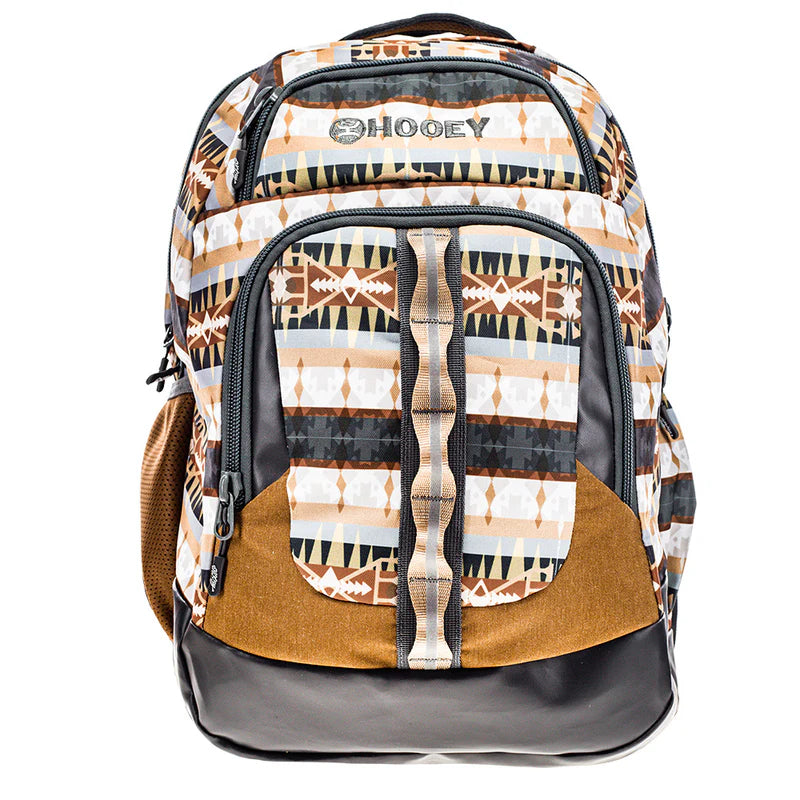 Hooey "Ox" Tan and Charcoal Aztec Backpack