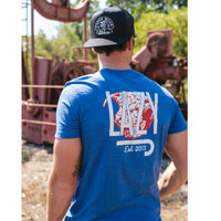 Lazy J Ranch Wear Royal Blue Bully T-Shirt