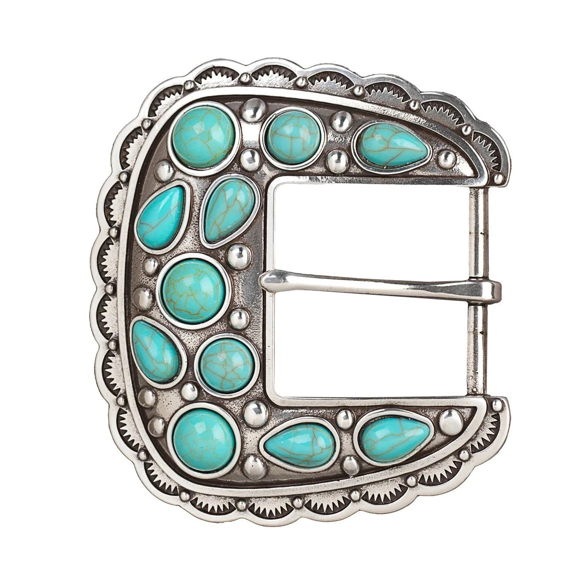 Blazin Roxx Women's Turquoise Stone Belt Buckle – Branded Country Wear