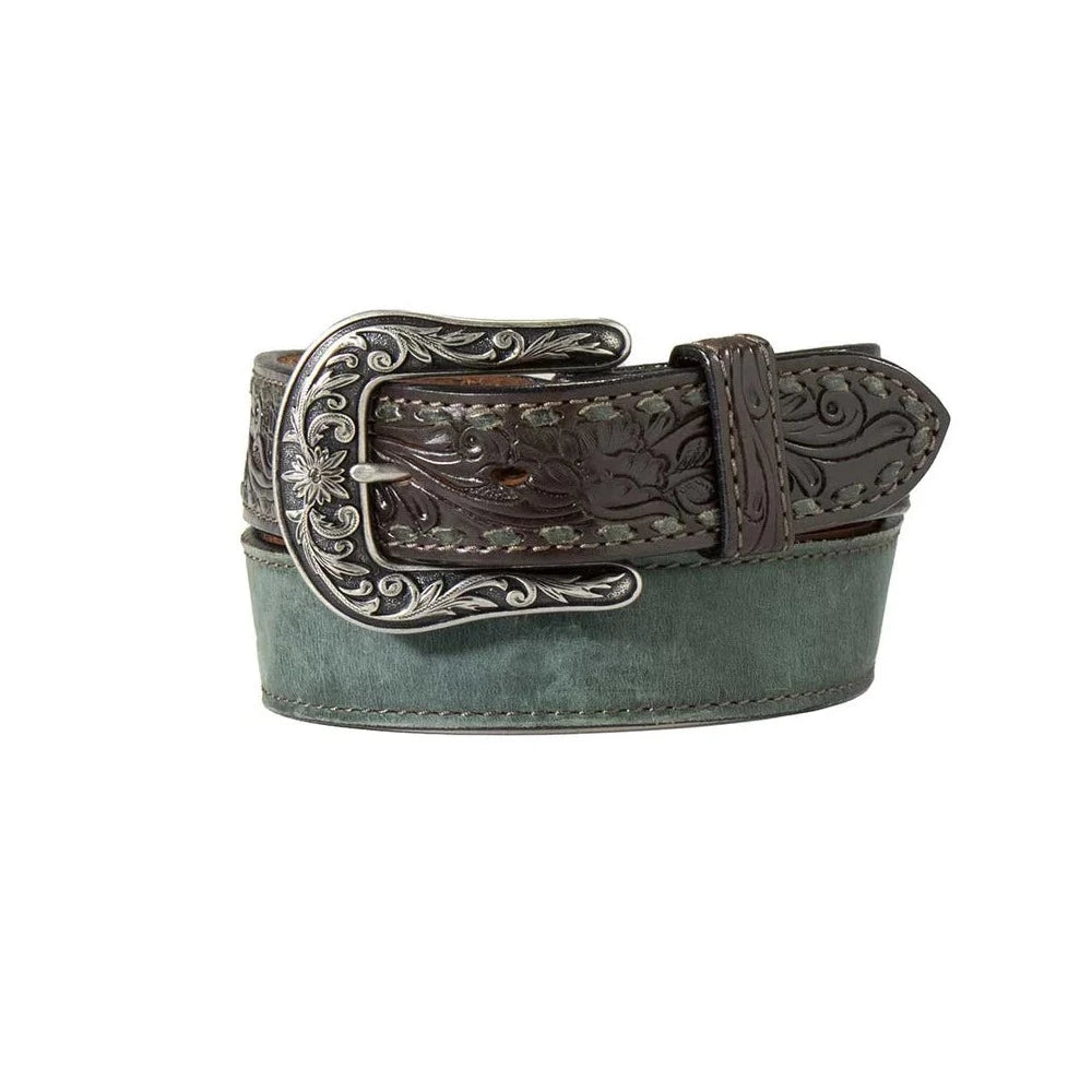 Angel Ranch Women's Forest Green Tool Western Belt Angel Ranch Women's Forest Green Tool Western Belt