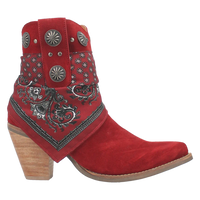 Dingo Women's Bandida Red Leather Bootie