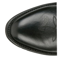 Tony Lama Men's Marco Round Toe Goat Leather Boot in Black