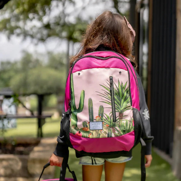Hooey "Rockstar" Pink Cactus Print Backpack