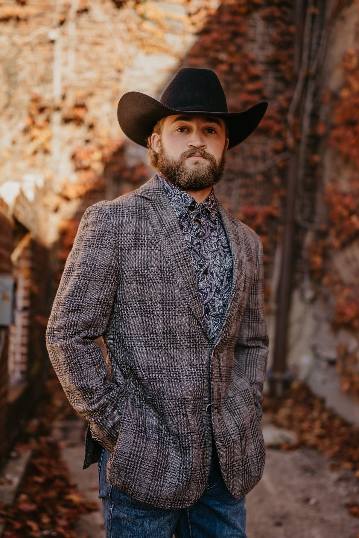 Flynt Western Men's Bateman Sport Jacket in Hawick Plaid