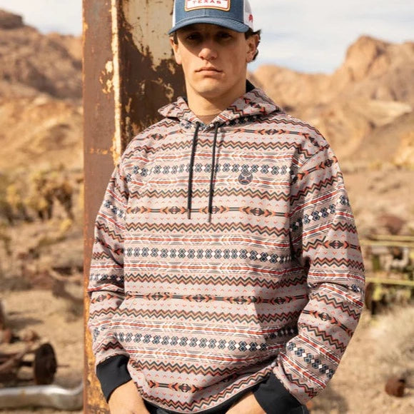 Hooey Men's Mesa Navy Aztec Hoodie – Branded Country Wear