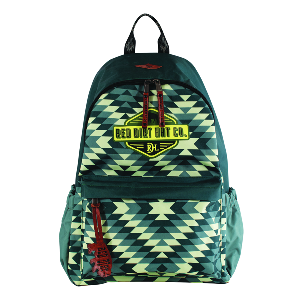 Red Dirt Hat Co Backpack in Green Aztec