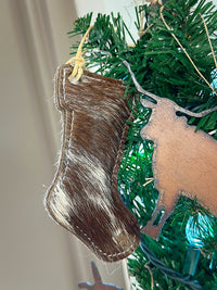 Cowhide and Embossed Leather Ornaments
