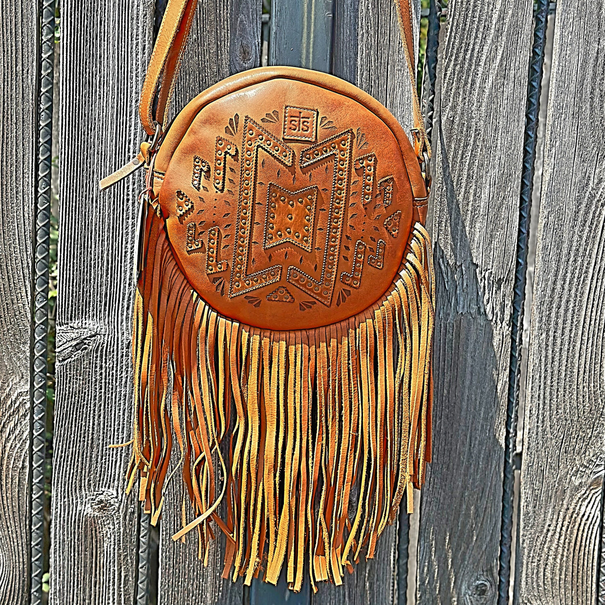 STS Ranchwear Wayfarer Sage Fringe Crossbody