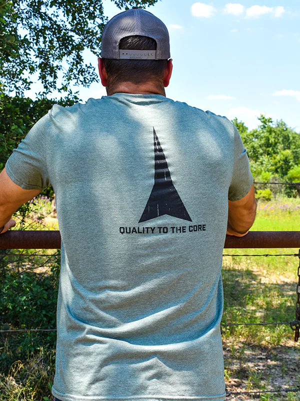 Fast Back Men's Logo Heather Green T-Shirt