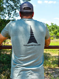 Fast Back Men's Logo Heather Green T-Shirt