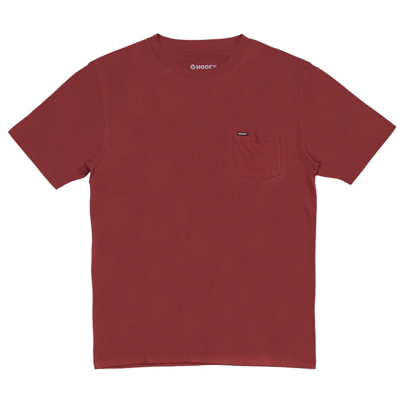 Hooey Men's San Jose Bamboo Pocket Tee in Red