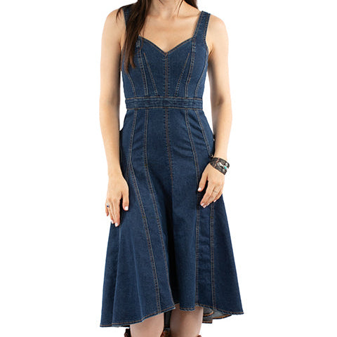 Scully Women's Sleeveless Hi-Lo Denim Dress Scully Women's Sleeveless Hi-Lo Denim Dress