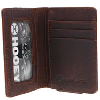 Hooey Grayson Bifold Money Clip Wallet in Brown