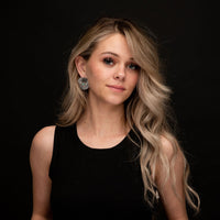 West & Co. Silver Burst Turquoise Concho Post Earrings