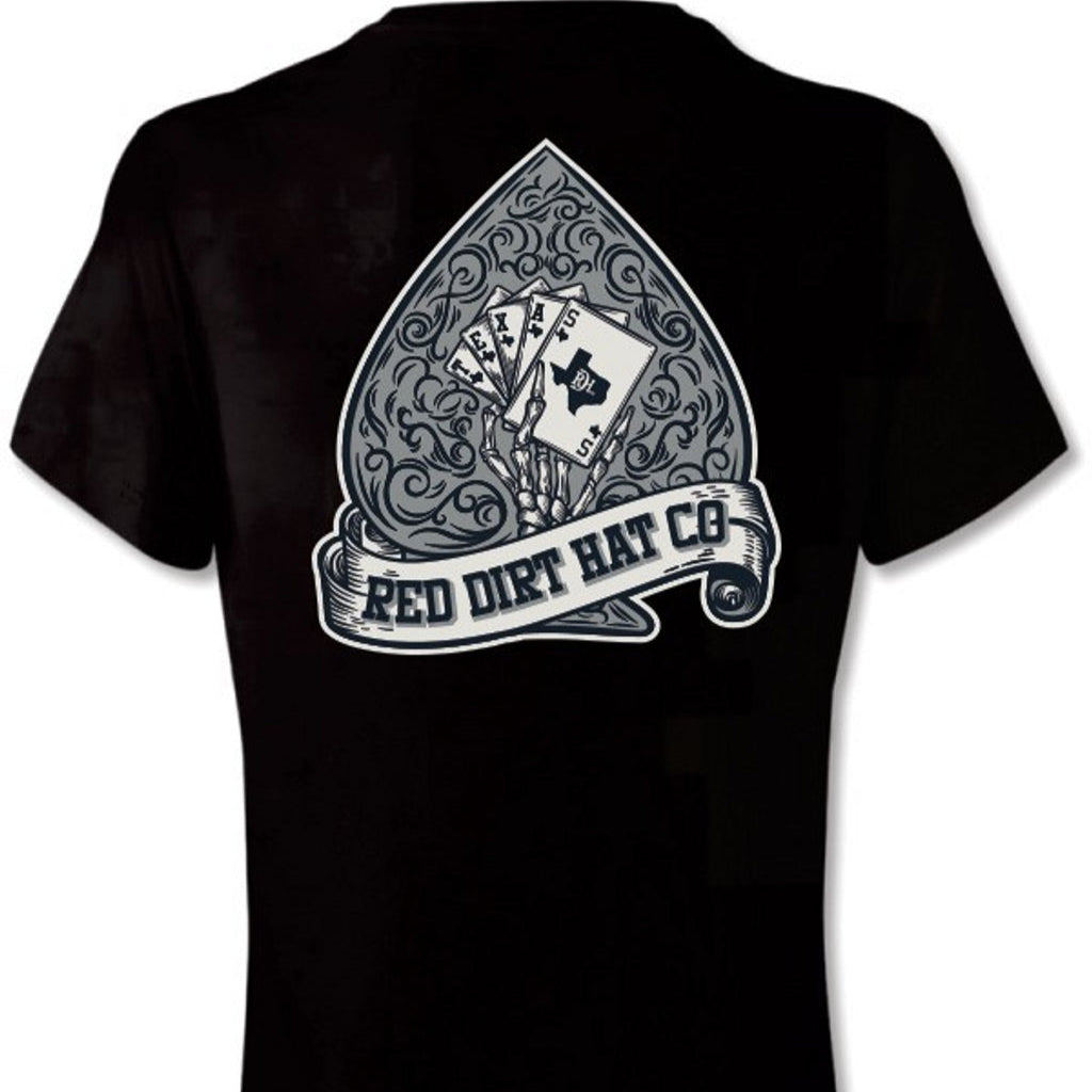 Red Dirt Hat Co. "Hold 'Em" Graphic T-Shirt in Black