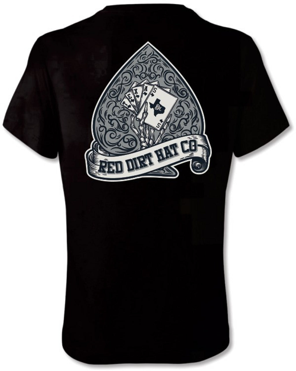 Red Dirt Hat Co. "Hold 'Em" Graphic T-Shirt in Black