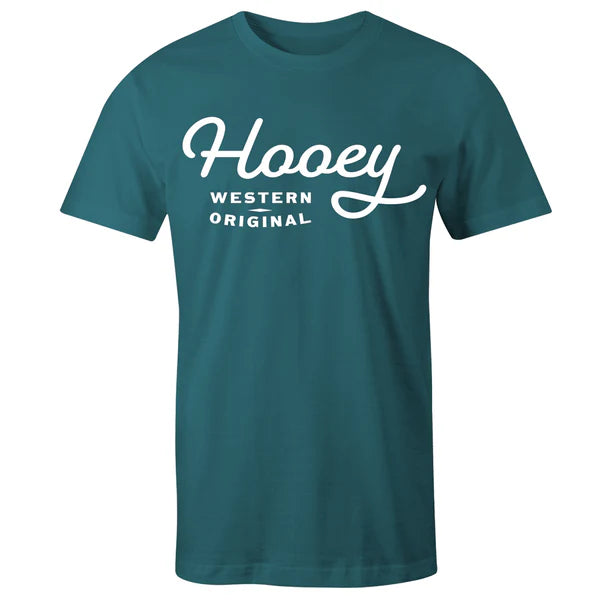 Hooey Men's OG Logo Tee in Teal Heather