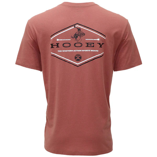 Hooey Men's "Hooey Mountains" Graphic Tee in Light Mahogany