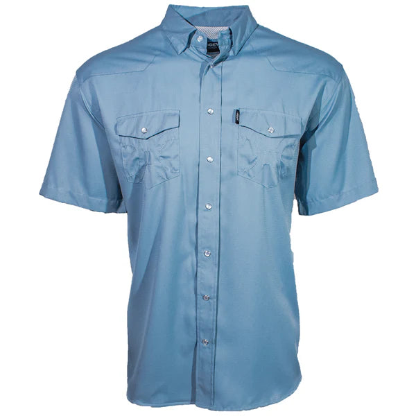Hooey Men's Ashley Blue Short Sleeve Western Snap Shirt