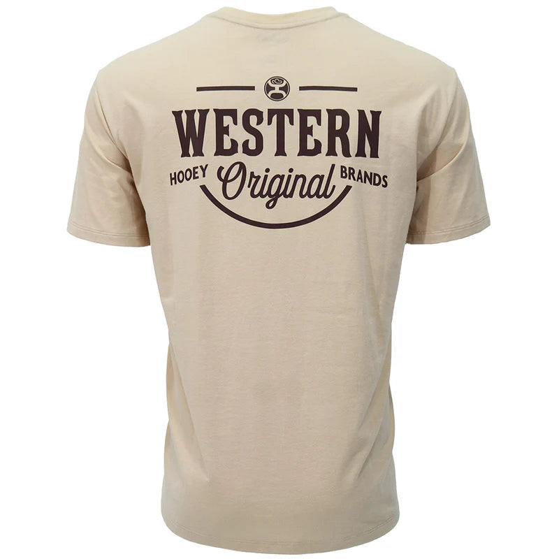 Hooey Men's Western OG Graphic Tee in Tan