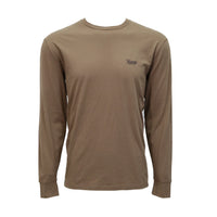 Hooey Men's Knockout Classic Logo Long Sleeve Tee in Shitake Brown