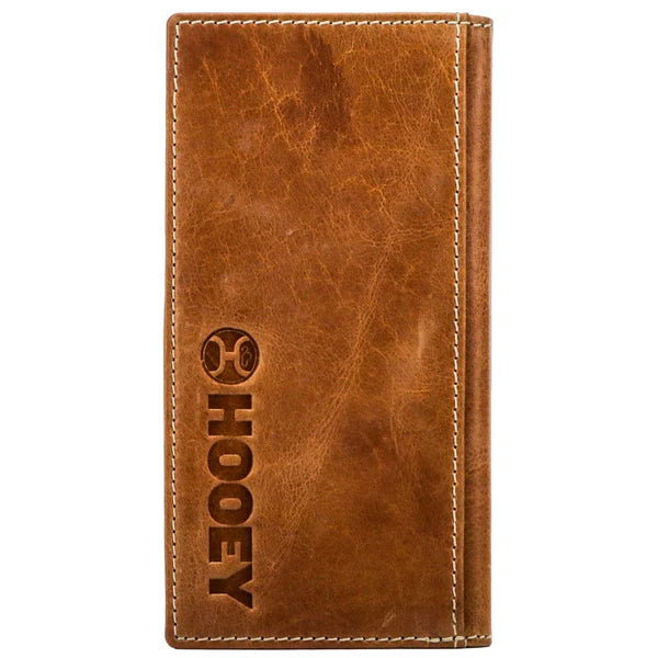 Hooey Original "Tonkawa" Turquoise Aztec Print Rodeo Wallet in Tan