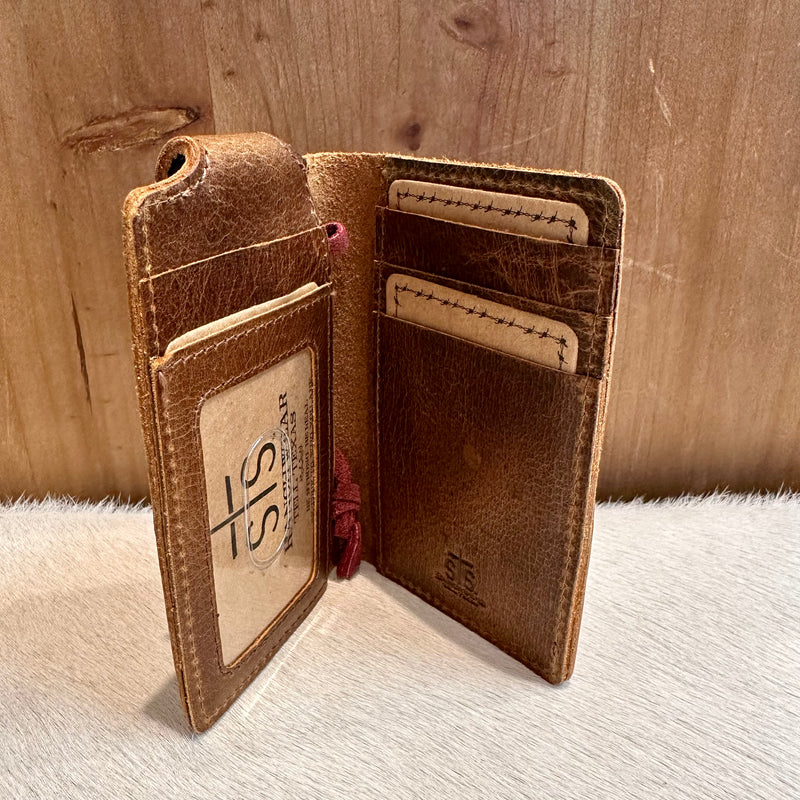 STS Ranchwear Tucson Brown Leather Money Clip Wallet