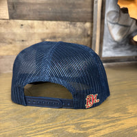 Red Dirt Hat Co. Papa Rope Hat in Navy and Gold