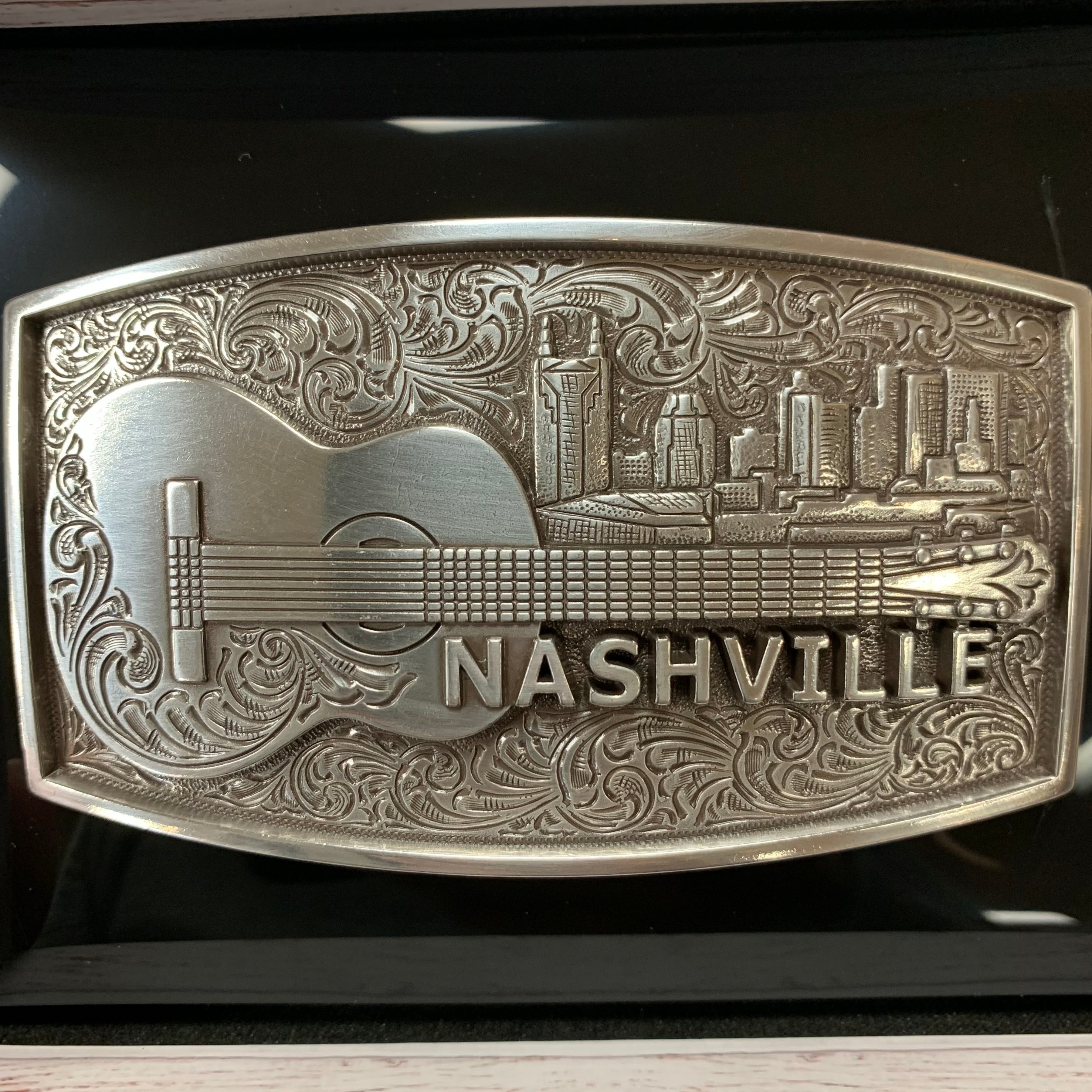 Blazin Roxx Nashville Rectangle Belt Buckle – Branded 