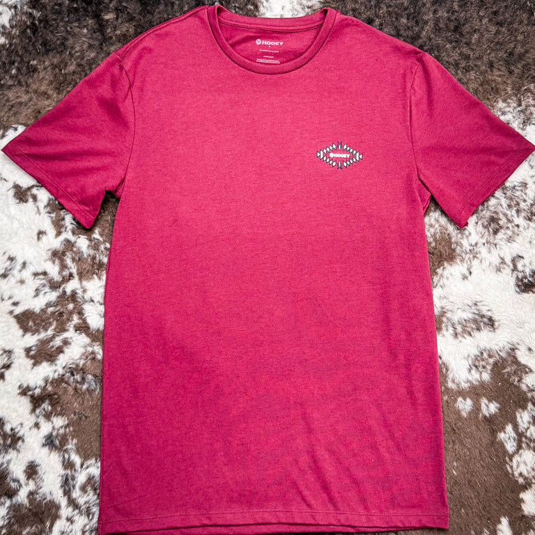 Hooey Men's El Dorado Graphic Tee in Burgundy
