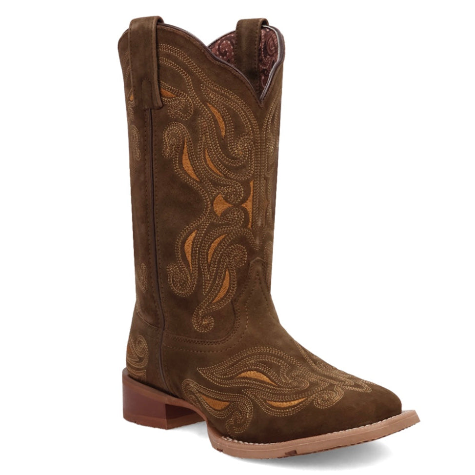 Laredo Women's Millie Suede Boot in Olive