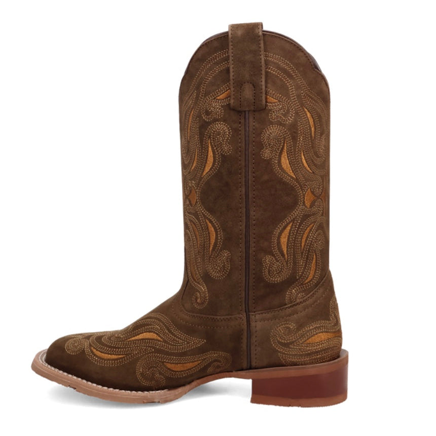 Laredo Women's Millie Suede Boot in Olive